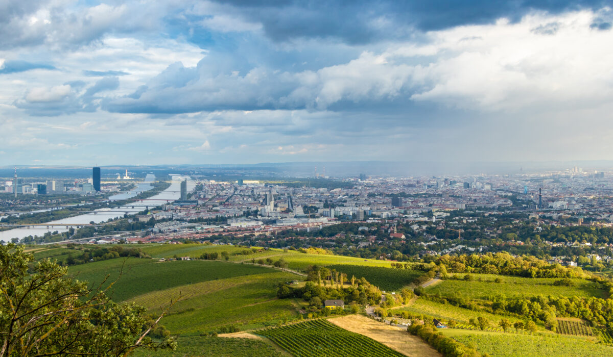 View of Vienna from Kahlenberg hill, Austria
